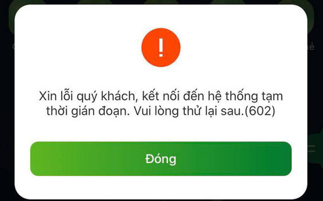 Lỗi bảo trì của ngân hàng Đông á Bank