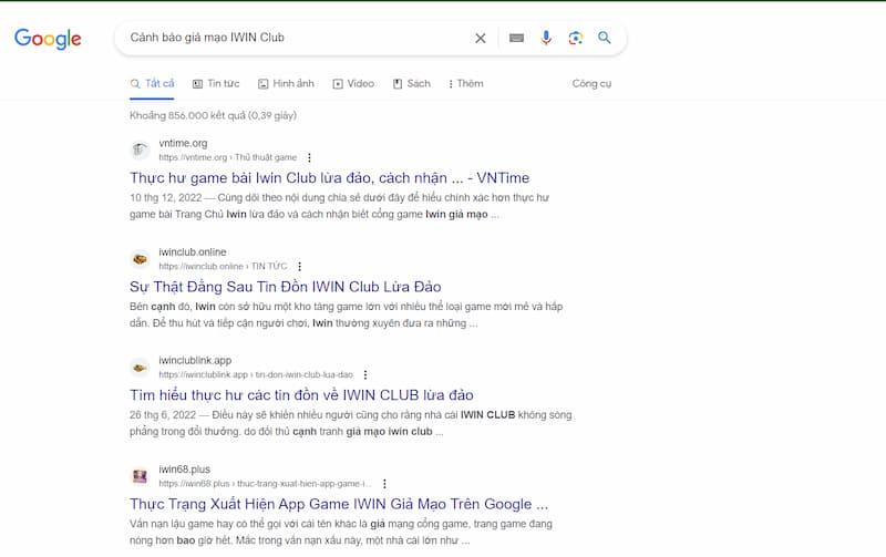 Cảnh báo giả mạo IWIN Club với website giả